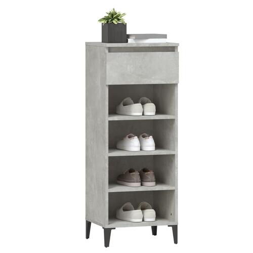 Skoreol 40x36x105 cm konstrueret træ betongrå