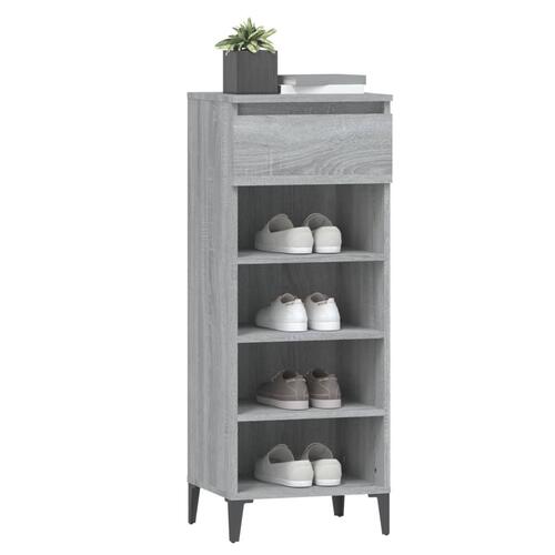 Skoreol 40x36x105 cm konstrueret træ grå sonoma-eg