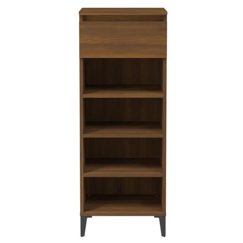 Skoreol 40x36x105 cm konstrueret træ brun egetræsfarve