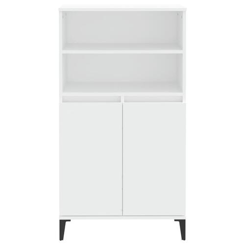 Skab 60x36x110 cm konstrueret træ hvid