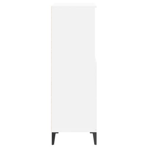 Skab 60x36x110 cm konstrueret træ hvid