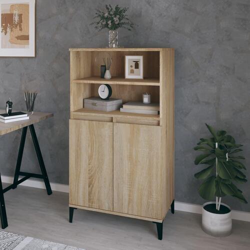 Skab 60x36x110 cm konstrueret træ Sonoma-eg