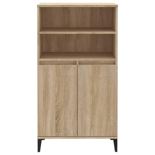 Skab 60x36x110 cm konstrueret træ Sonoma-eg