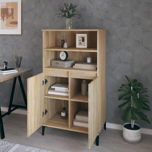 Skab 60x36x110 cm konstrueret træ Sonoma-eg