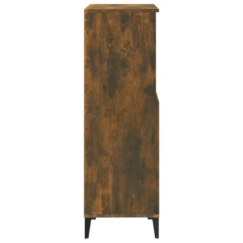 Skab 60x36x110 cm konstrueret træ Røget egetræ