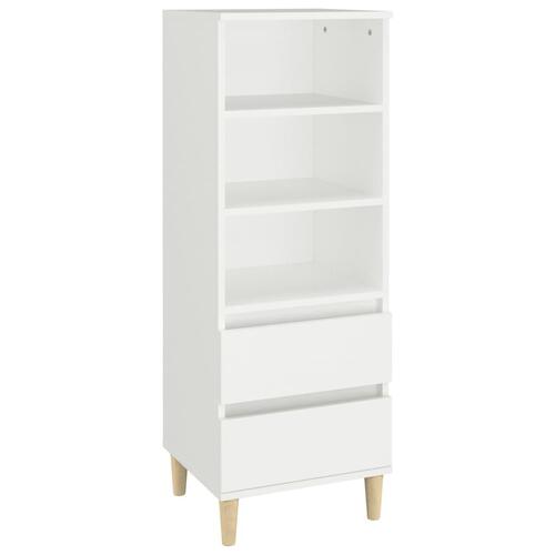 Højskab 40x36x110 cm konstrueret træ hvid
