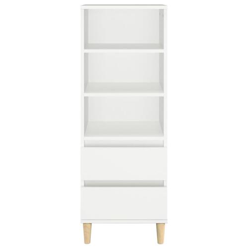 Højskab 40x36x110 cm konstrueret træ hvid