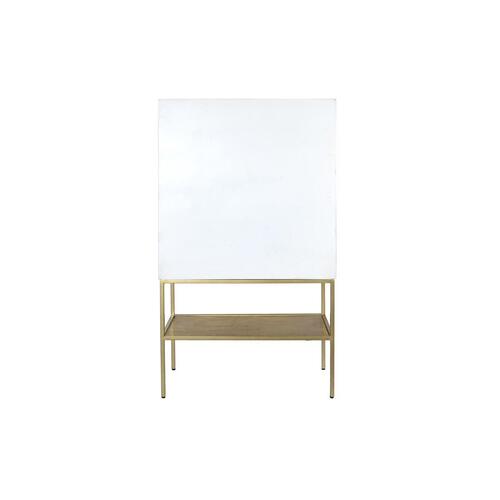 Skænk Gylden Metal Hvid Mangotræ (91 x 44 x 152 cm)