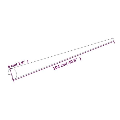 Hjørnebeskyttere 2 stk. 4x4x104 cm PU gul og sort