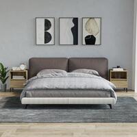 Sengeborde 2 stk. 40x35x50 cm sonoma-eg