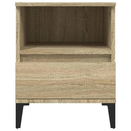 Sengeborde 2 stk. 40x35x50 cm sonoma-eg