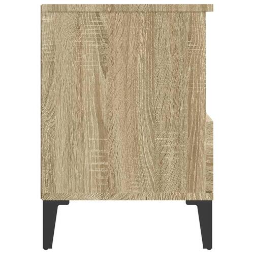 Sengeborde 2 stk. 40x35x50 cm sonoma-eg