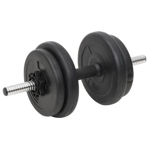 Vægtstang og håndvægt med skiver 60 kg