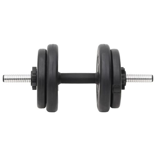 Vægtstang og håndvægt med skiver 60 kg