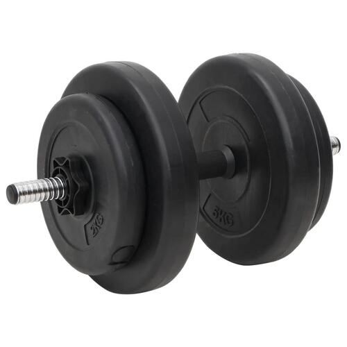 Curl-vægtstang og håndvægt med skiver 60 kg