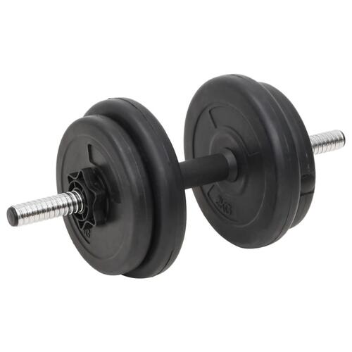 Curl-vægtstang og håndvægt med skiver 60 kg