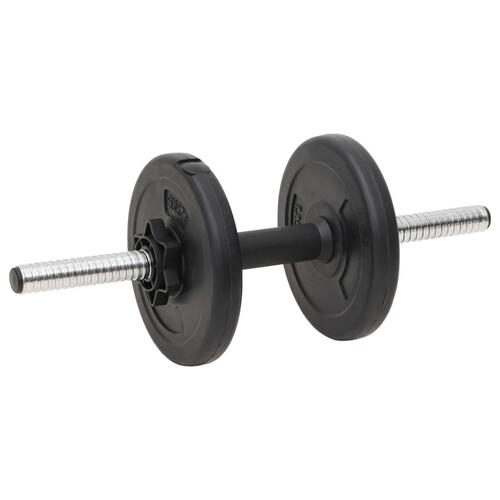 Vægtstang og håndvægt med skiver 60 kg