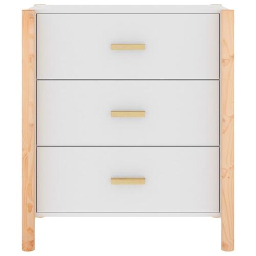 Skænk 62x38x70 cm konstrueret træ hvid