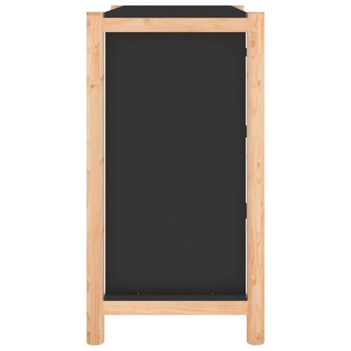 Skænk 62x38x70 cm konstrueret træ sort