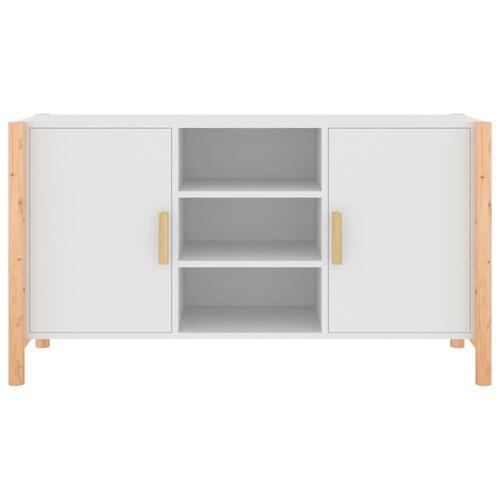 Skænk 107x38x60 cm konstrueret træ hvid