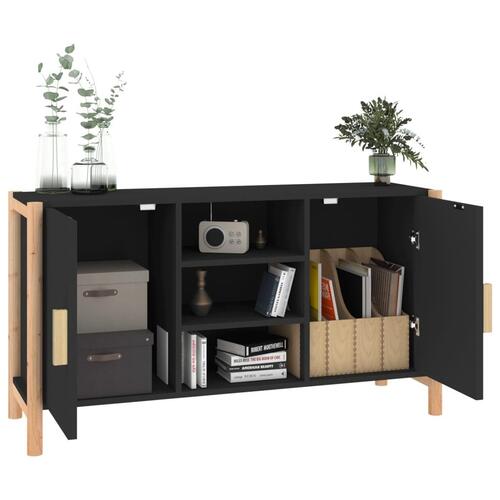 Skænk 107x38x60cm konstrueret træ sort