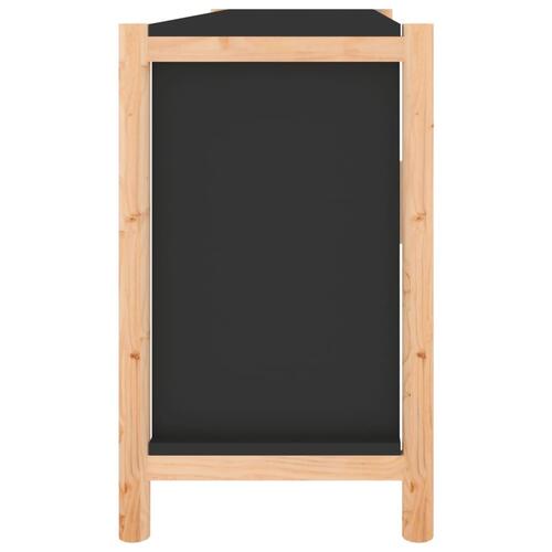 Skænk 107x38x60cm konstrueret træ sort