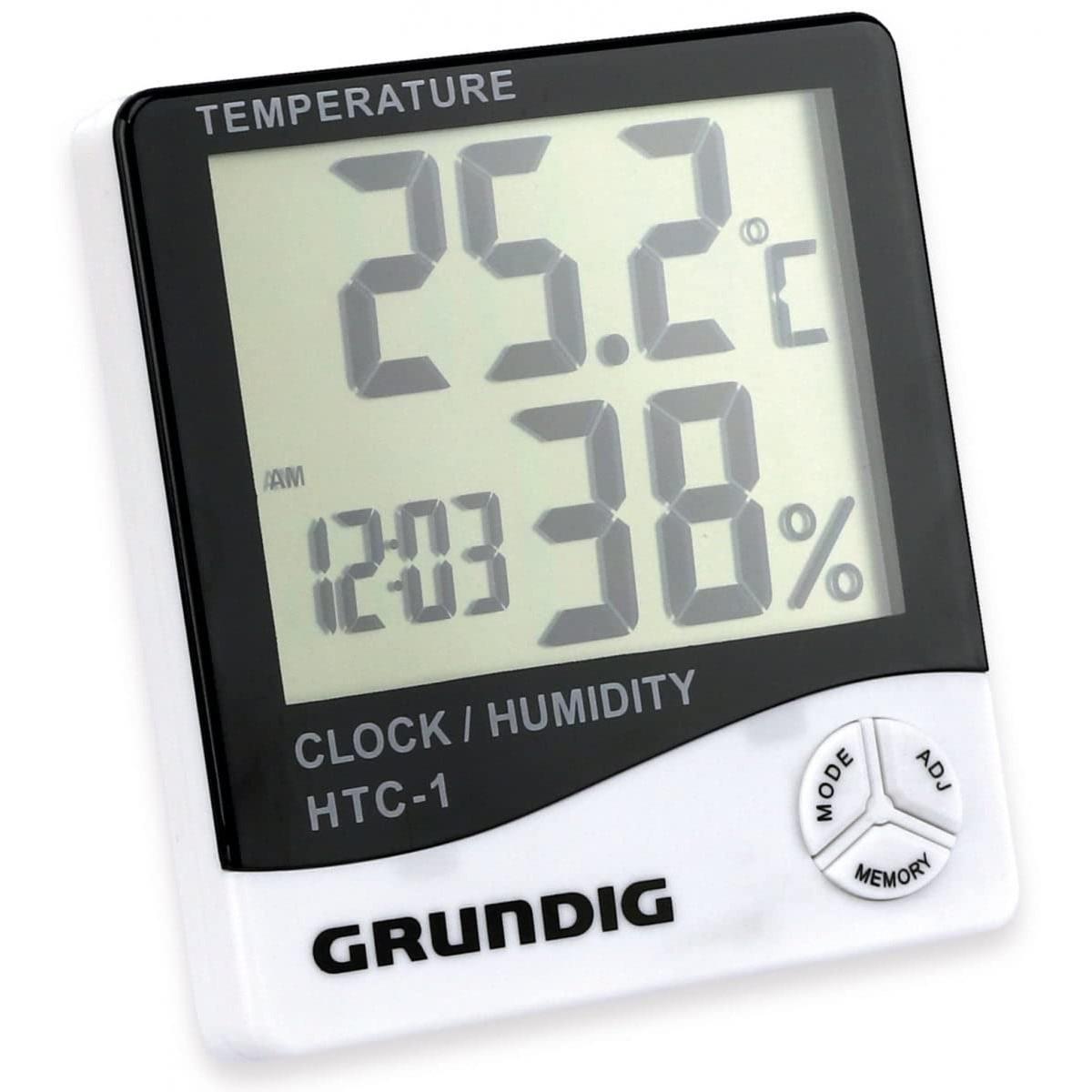 Multifunktionel vejrstation Grundig HTC-1 - hvid/sort