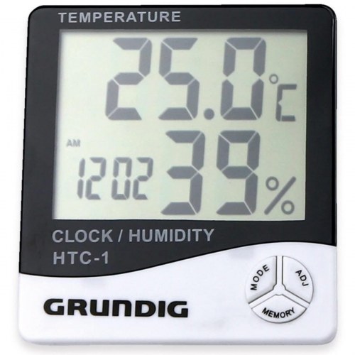 Multifunktionel vejrstation Grundig HTC-1 - hvid/sort