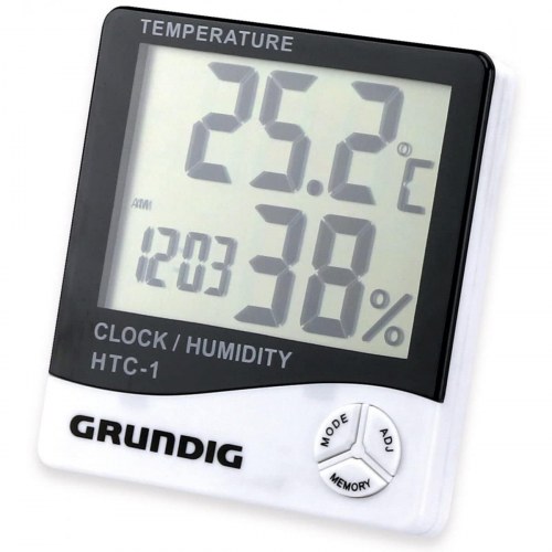 Multifunktionel vejrstation Grundig HTC-1 - hvid/sort