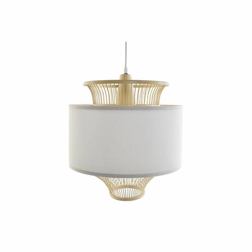 Loftslampe Hvid Polyester Bambus (40 x 40 x 52 cm)