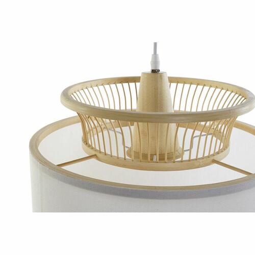 Loftslampe Hvid Polyester Bambus (40 x 40 x 52 cm)