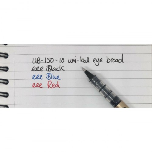Uni-Ball kuglepen med flydende blæk UB-150-10, blå, 1 mm - 12 stk.