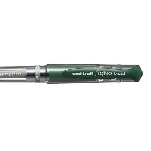 Pen med flydende blæk Uni-Ball Signo Broad UM-153 W Grøn 0,6 mm (12 Dele)