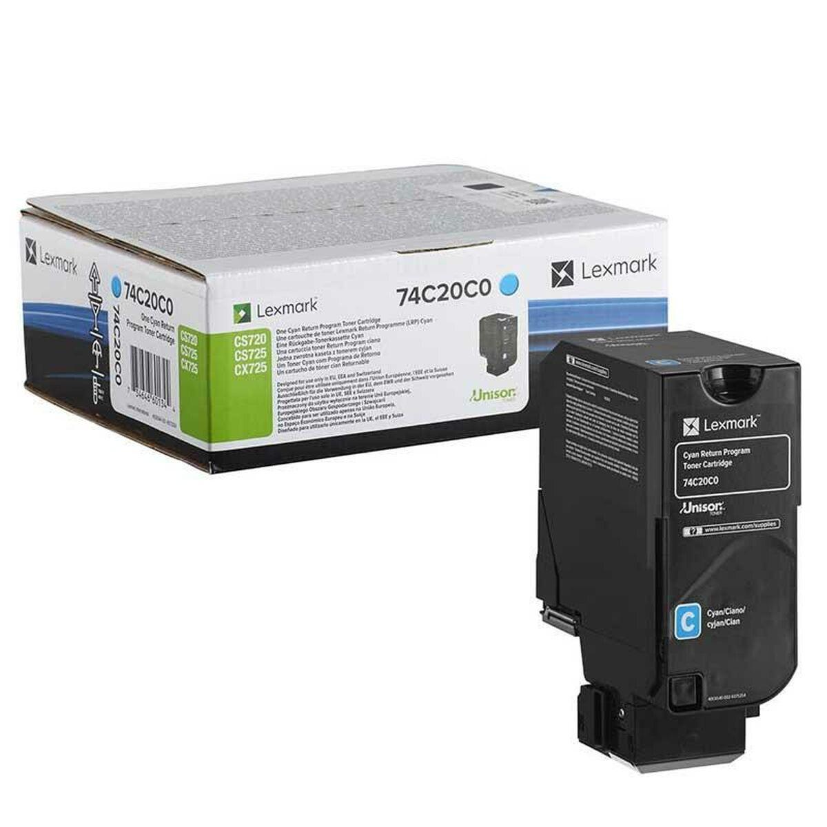 Toner Lexmark 74C20C0 Sort Cyan