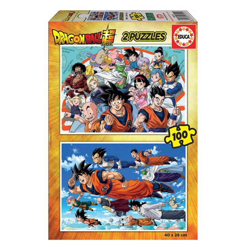 Educa Dragon Ball puslespil - 2 x 100 brikker