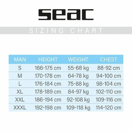 Neopren Seac Shark 5 mm Sort XL