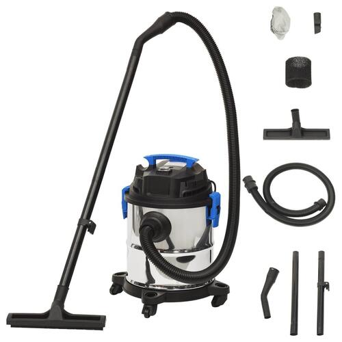 Våd-/tørstøvsuger 1200 W 20 l sølvfarvet