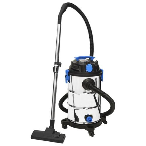 Våd-/tørstøvsuger 1200 W 30 l sølvfarvet