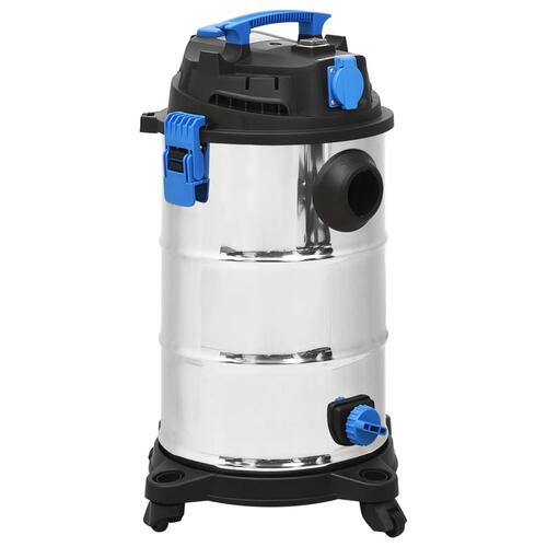 Våd-/tørstøvsuger 1200 W 30 l sølvfarvet