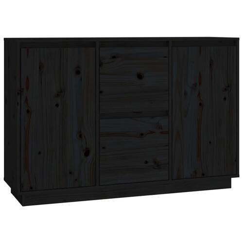Skænk 111x34x75 cm massivt fyrretræ grå