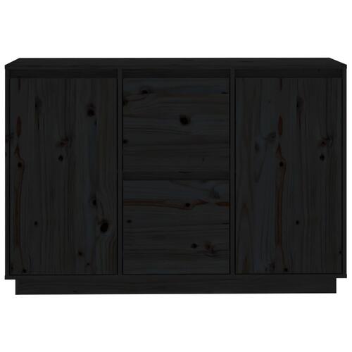 Skænk 111x34x75 cm massivt fyrretræ grå
