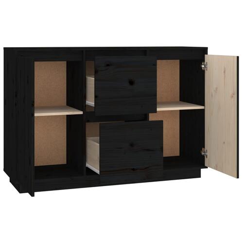 Skænk 111x34x75 cm massivt fyrretræ grå