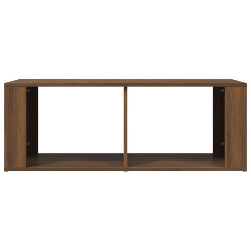 Sofabord 100x50x36 cm konstrueret træ brun egetræsfarve