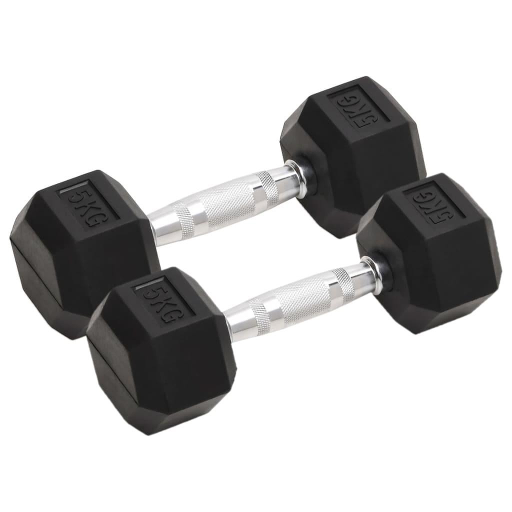 Håndvægte 2 stk. 10 kg støbejern
