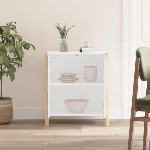Skænk 62x38x70 cm konstrueret træ hvid