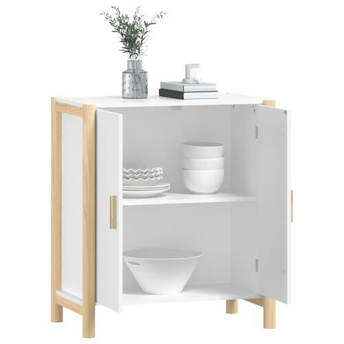Skænk 62x38x70 cm konstrueret træ hvid