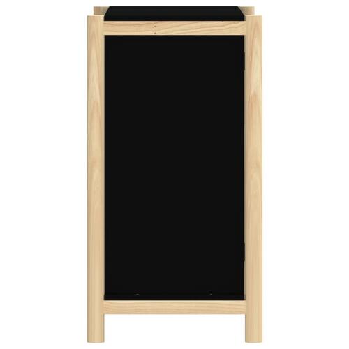 Skænk 62x38x70 cm konstrueret træ sort