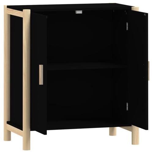 Skænk 62x38x70 cm konstrueret træ sort