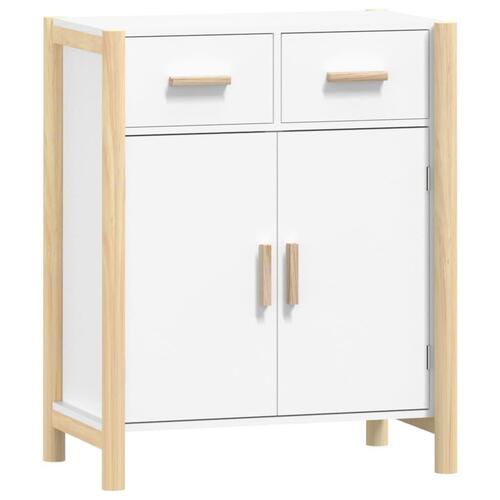 Skænk 62x38x75 cm konstrueret træ hvid