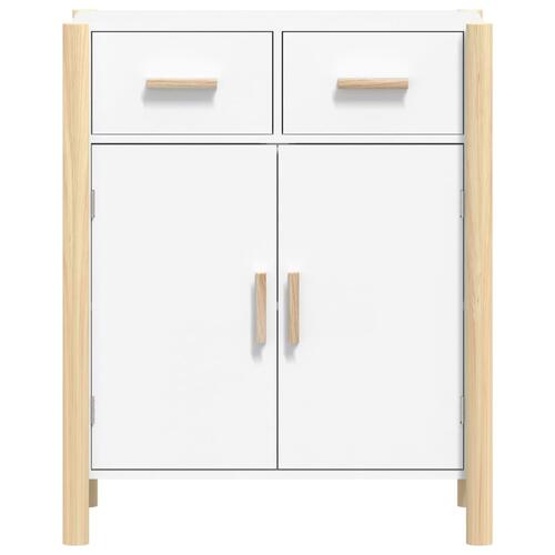 Skænk 62x38x75 cm konstrueret træ hvid